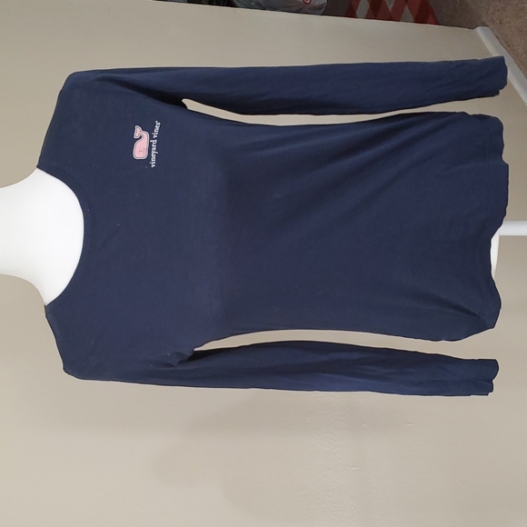 Vineyard Vines Tops - Vineyard Vines Navy Blue Whale Long-Sleeve Tee - Sz XS